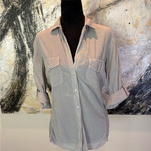 James Perse Classic Shirt in Light Gray